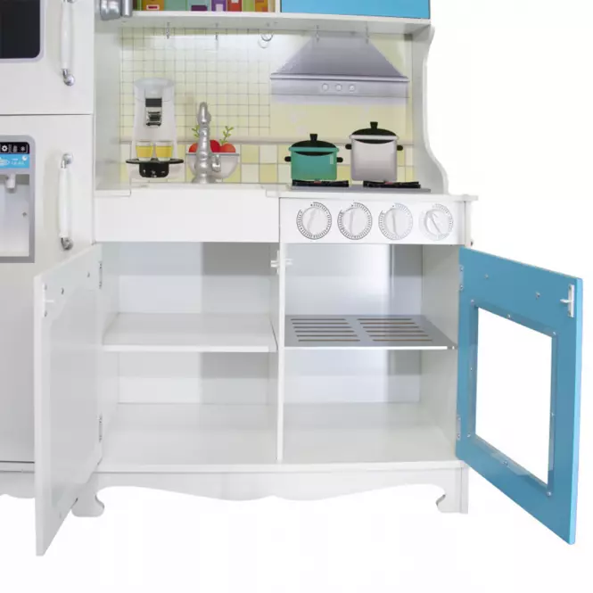 Kuhinja za djecu Little Foodies Mint-Blue,7