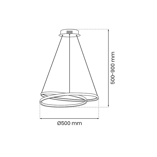 SVJETILJKA LUCERO BL ML7948 48W LED LW1,4