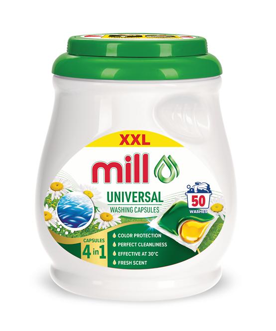 Kapsule za pranje rublja Duo Caps Mill Professional Universal 50 kom.