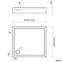 TUŠ KADA ASTRIX 80X100X16 BIJELA STRUKTURA AQM4736BS,2
