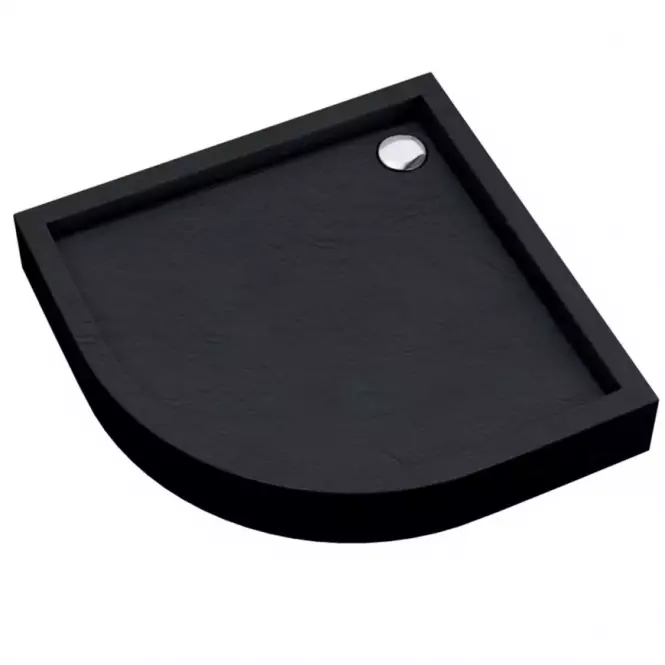 TUŠ KADA  POL ASTRIX 90X90X16 CRNA STRUKTURA AQM4734CST