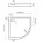 Tuš kada Astrix 90x90 AQM4734,2