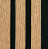 Zidni panel s lamelama MODERN LINE NORMAL Oak Black 12x122x2650mm 