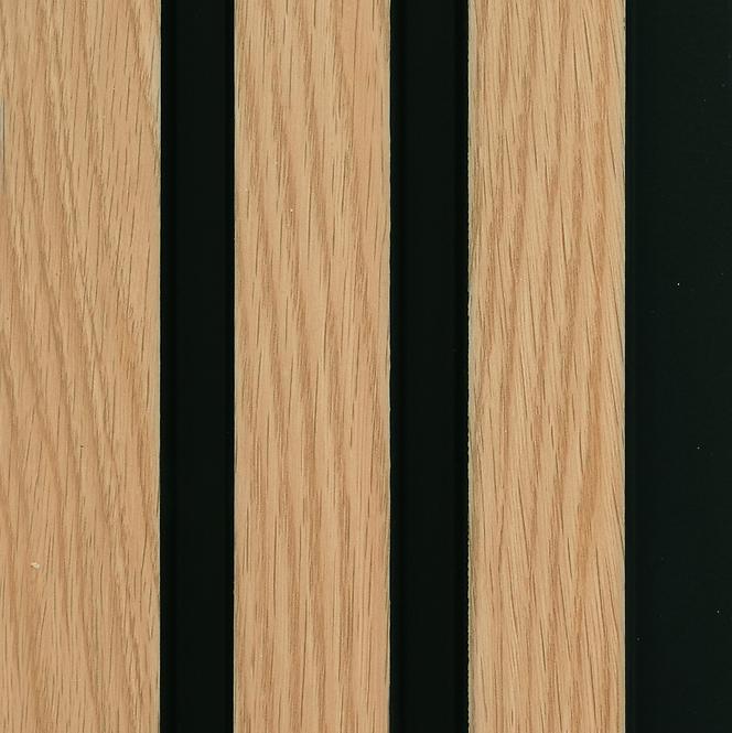 Zidni panel s lamelama MODERN LINE NORMAL Oak Black 12x122x2650mm 