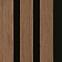 Zidni panel s lamelama MODERN LINE NORMAL Wallnut Black 12x122x2650mm 