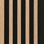 Zidni panel s lamelama MODERN LINE SLIM Oak Black 12x122x2650mm 