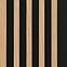 Zidni panel s lamelama MODERN LINE SLIM Oak Black 12x122x2650mm 