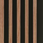 Zidni panel s lamelama MODERN LINE SLIM Wallnut Black 12x122x2650mm 