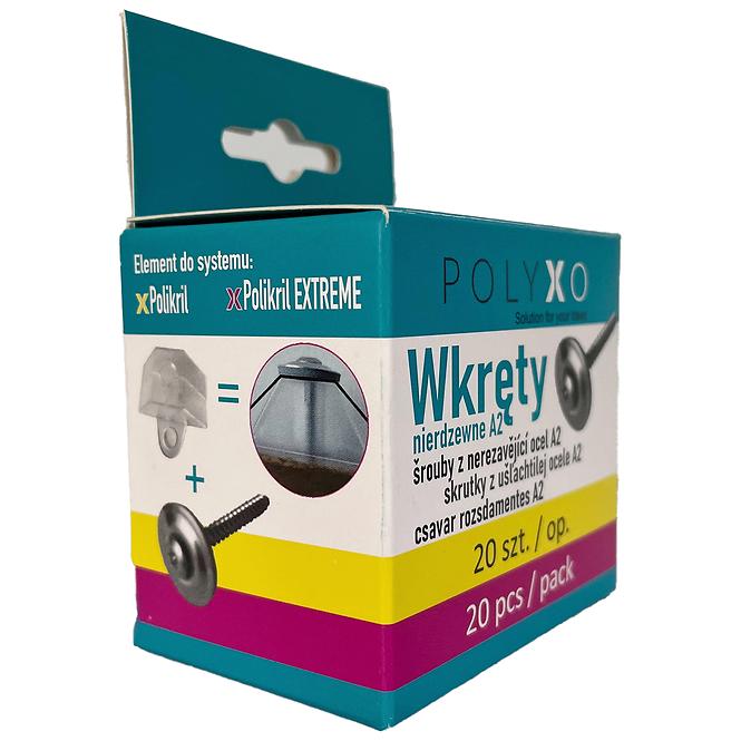 Vijaci za PVC/PC ploce 20 ks,2