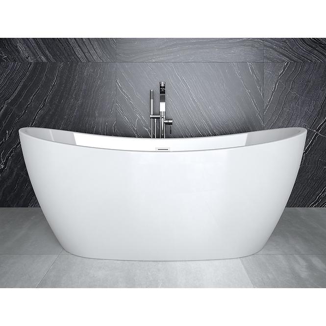 Samostojeća kada Ayla 170/80 + sifon klik-klak, s preljevom, crni
