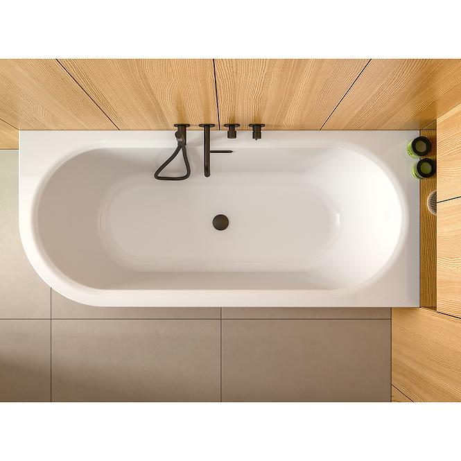 Samostojeća zidna kada Avita A-Line 160P + sifon klik-klak krom