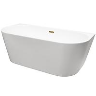 Samostojeća zidna kada Vica New 160/80 + sifon klik-klak čisti se s gornje strane, s uskim preljevom slim krom
