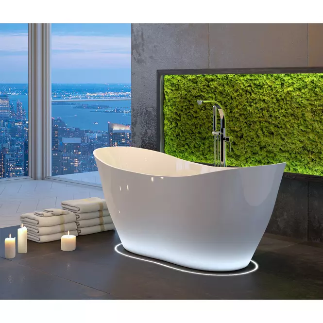 Samostojeća kada Viya 170/72 + sifon klik-klak krom,8