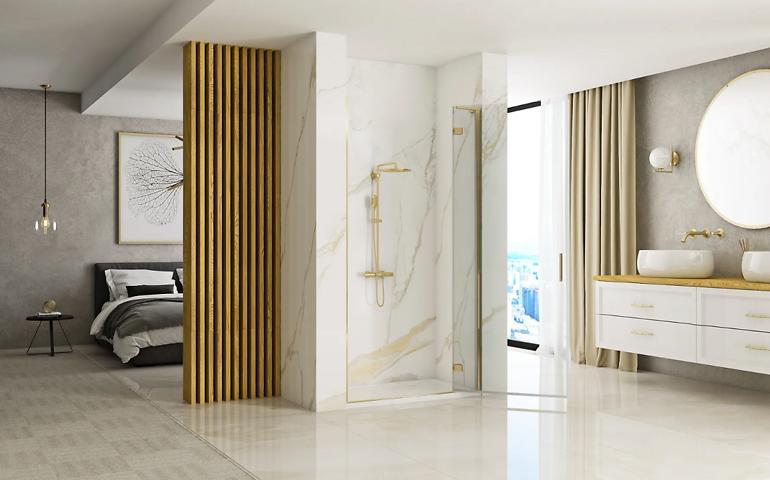 REA-K8413 TUŠ VRATA HUGO ZLATNO 100X200