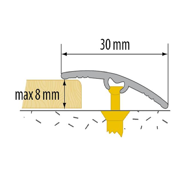 Podni profil LW 30 5W1 0,93 seoski hrast