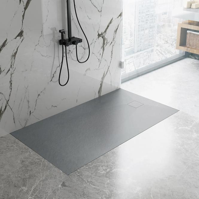 Kvadratna tuš kada Magnum Grey 90x90x2,5 Rea K4106