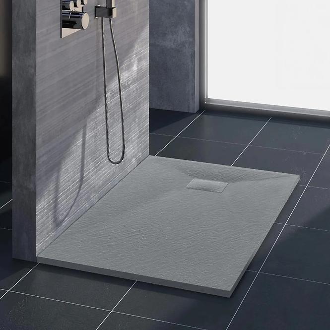 Kvadratna tuš kada Magnum Grey 90x90x2,5 Rea K4106