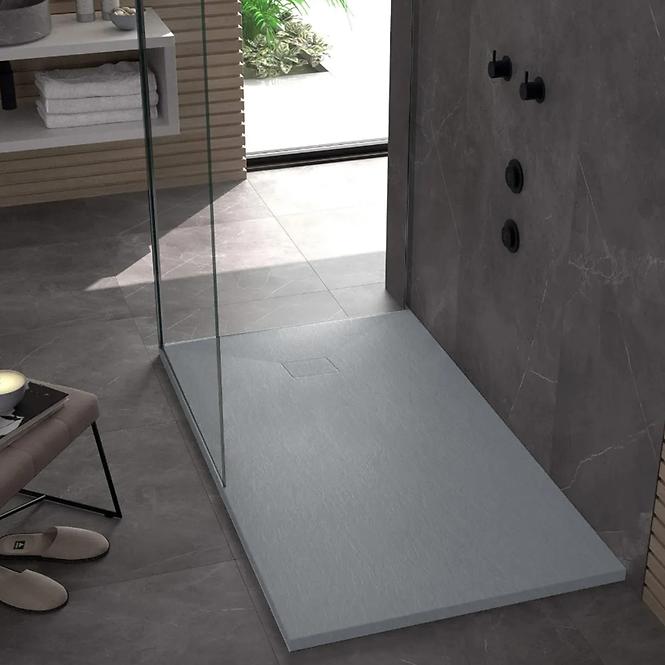 Kvadratna tuš kada Magnum Grey 90x90x2,5 Rea K4106