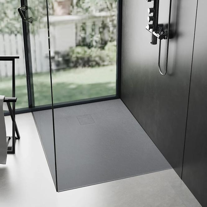 Kvadratna tuš kada Magnum Grey 90x90x2,5 Rea K4106