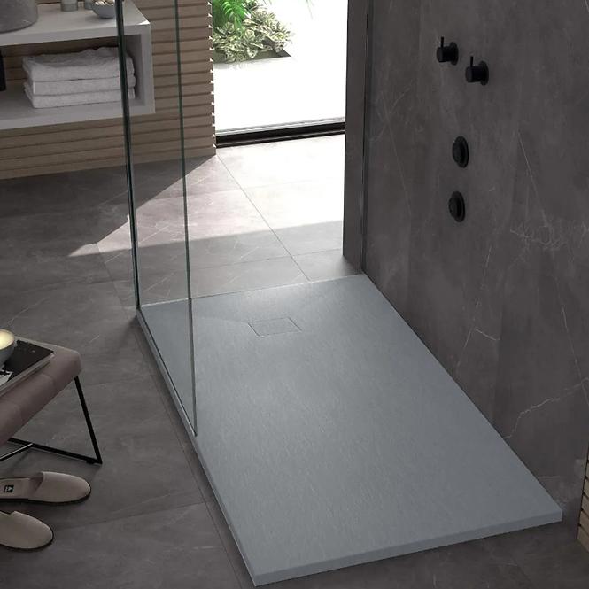 Pravokutna tuš kada Magnum Grey 90x120x2,5 Rea K4108