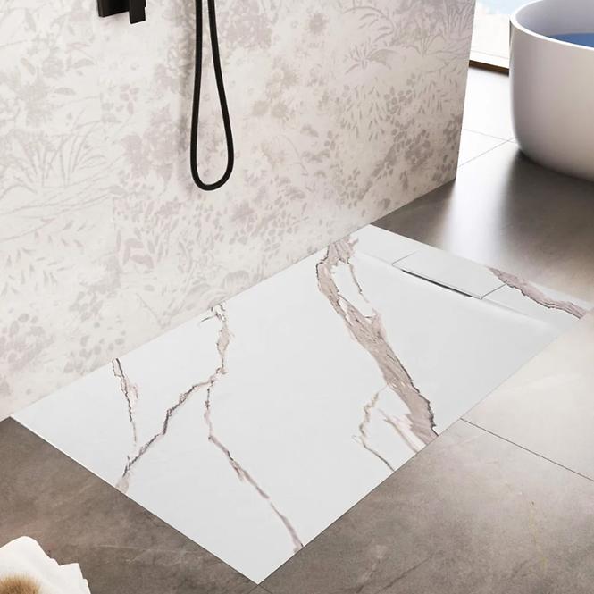 Pravokutna tuš kada Bazalt 90x120x2,5 Rea K7001