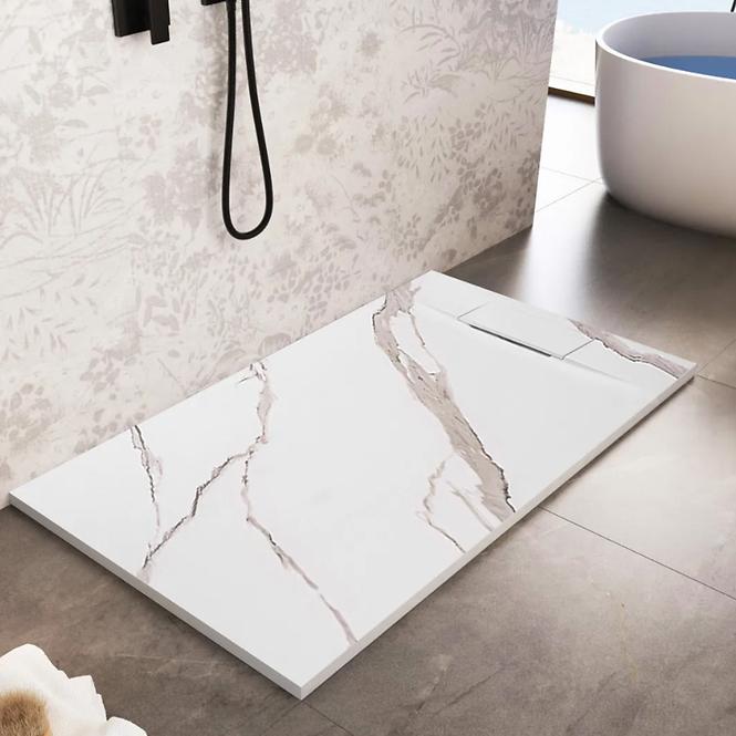Pravokutna tuš kada Bazalt 90x120x2,5 Rea K7001