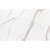 Pravokutna tuš kada Magnum Carrara White 80x100x2,5 Rea K7004