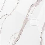 Kvadratna tuš kada Magnum Carrara White 90x90x2,5 Rea K7005