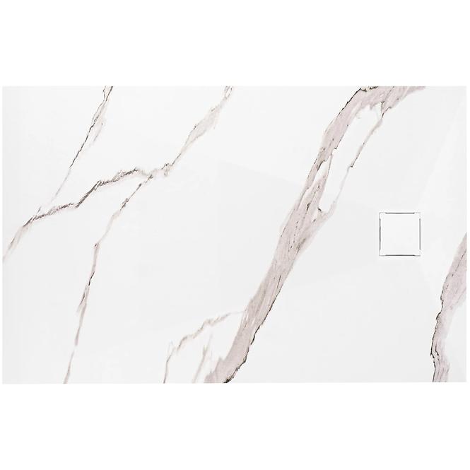 Pravokutna tuš kada Magnum Carrara White 90x120x2,5 Rea K7006