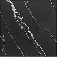 Kvadratna tuš kada Magnum Carrara Black 90x90x2,5 Rea K7008