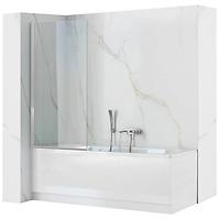 Paravan za kadu Lagos Fix stalno krom 80