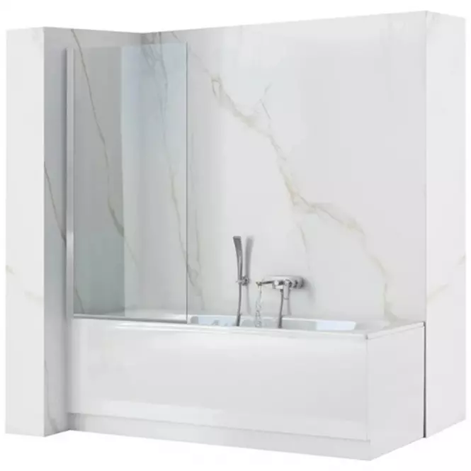 Paravan za kadu Lagos Fix stalno krom 80