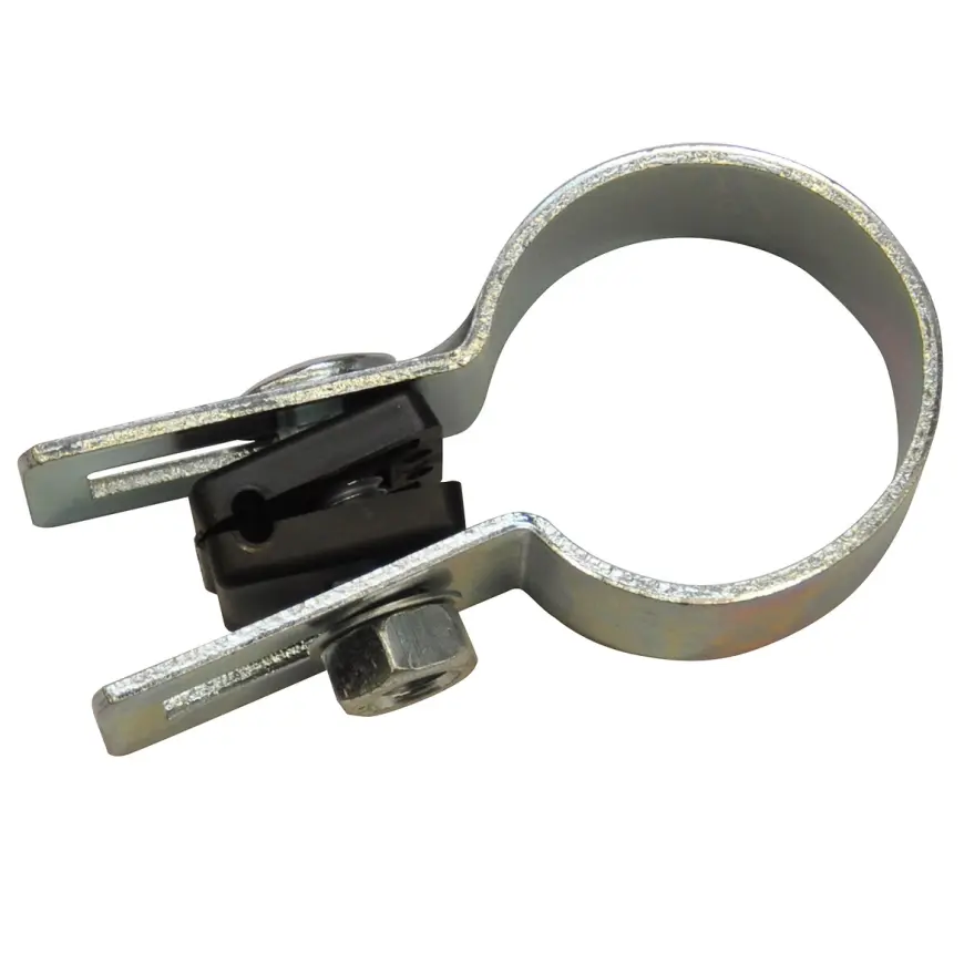 Stezaljke za stupove okrugli krajnji 38 mm RAL 7016 – antracit