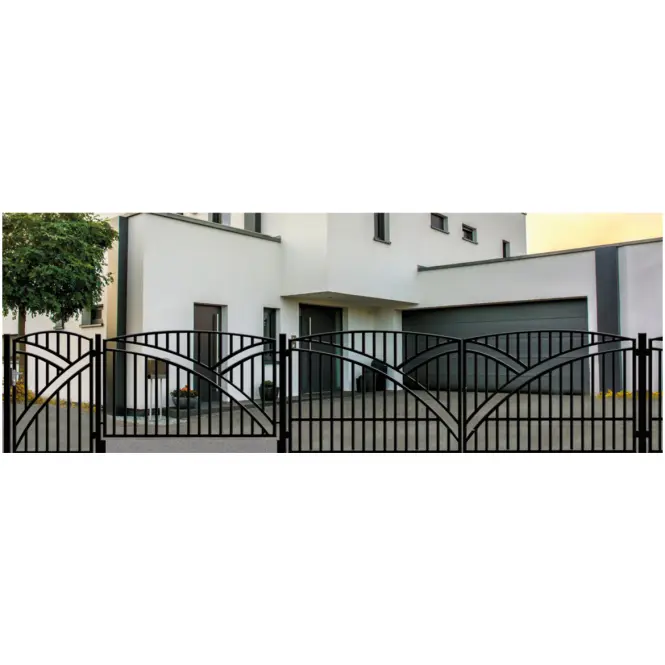 Ogradni panel Genua 2x1,25 ZN RAL9005 mat,4