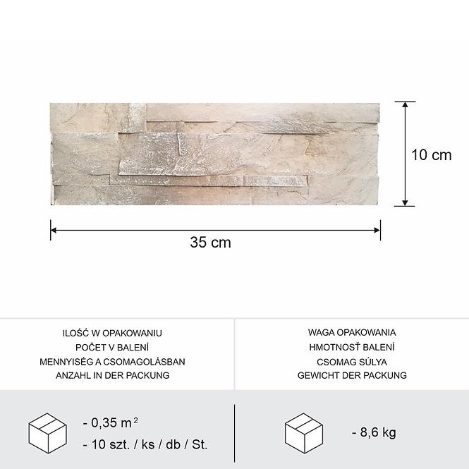 Betonski kamen Cata smeđa pak=0,35 m2
