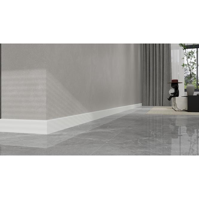 Podna lajsna MDF Classic 80 bijela mat 2,2m