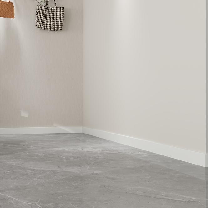 Podna lajsna Parquet Mercado Premium 100 brusena bijela 2.2m