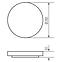 SVJETILJKA LATUR LED 16W 66330 BLACK PL1,8
