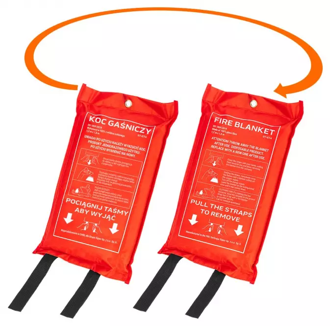 NEO staklena protupožarna deka 1,2m x 1,8m,2