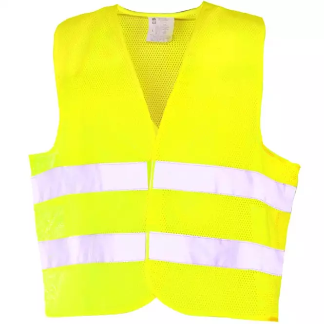 Mrežasti reflektirajući prsluk s dvije reflektirajuće trake XXL