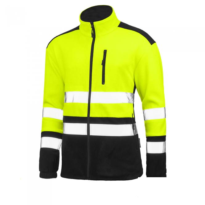 Jakna od flisa, fluorescentna, s reflektirajućim trakama, XL