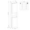 VISOKI ORMAR NOVA 80 HRAST 80-03-2D,4