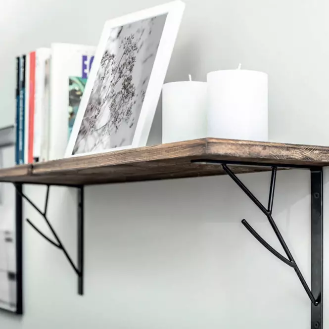 Nosač za policu Loft Industrial TREE, 20 x 71 mat crni,2