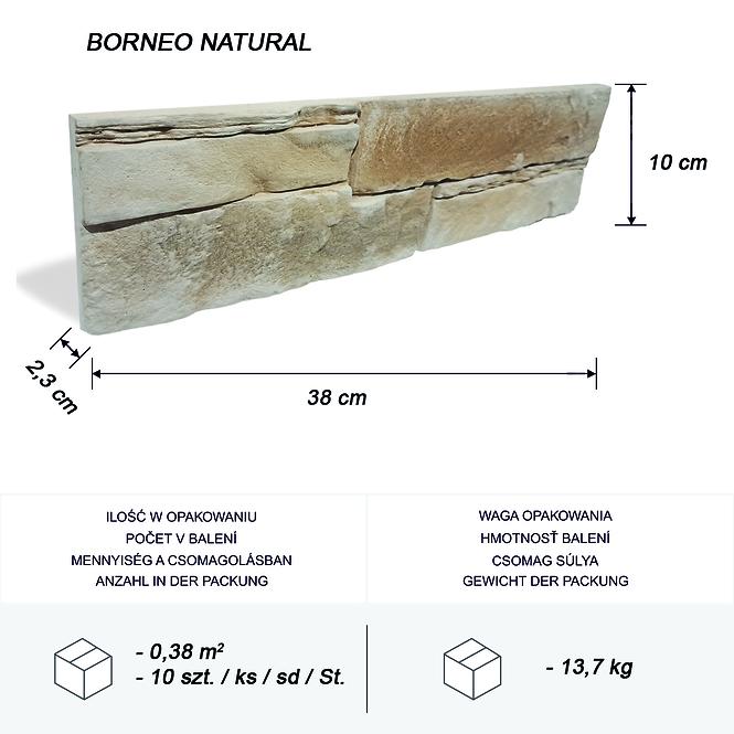 Betonski kamen Borneo Natural pak=0,38 m2