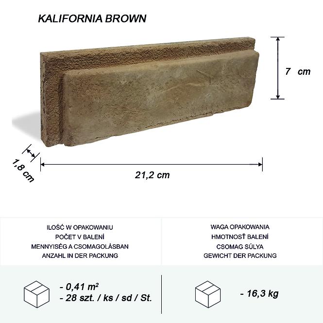 Betonski kamen Kalifornia Brown pak=0,41 m2