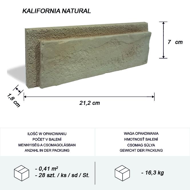 Betonski kamen Kalifornia Natural pak=0,41 m2