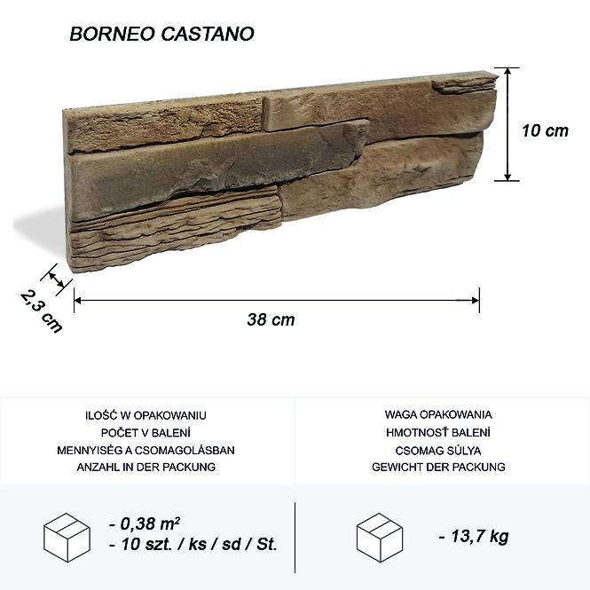 Betonski kamen Borneo Castano pak=0,38 m2