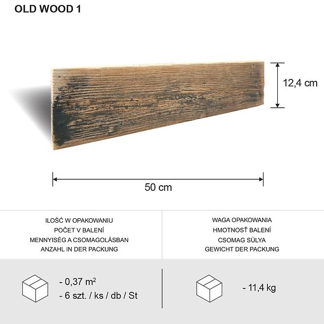 Betonski kamen Old Wood Bright pak=0,37 m2