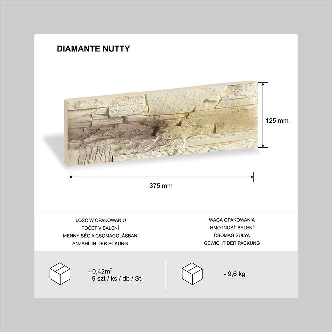 Betonski kamen Diamante Nutty pak=0,42 m2