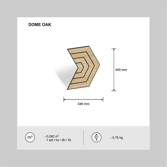 Glodana panel Dome hrast MDF
